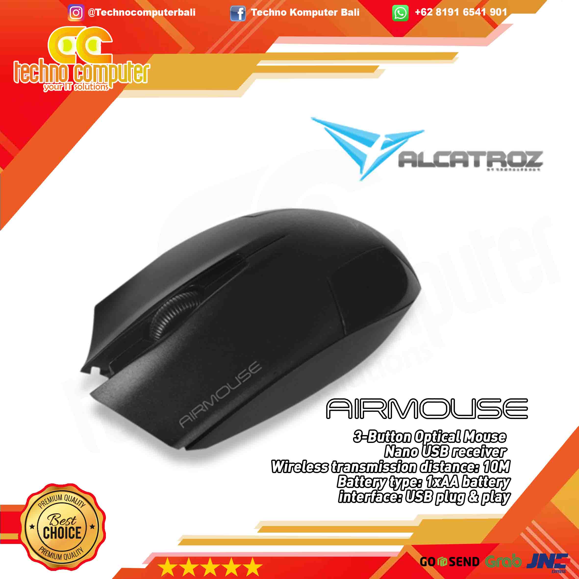 Mouse WIRELESS ALCATROZ AIR MOUSE