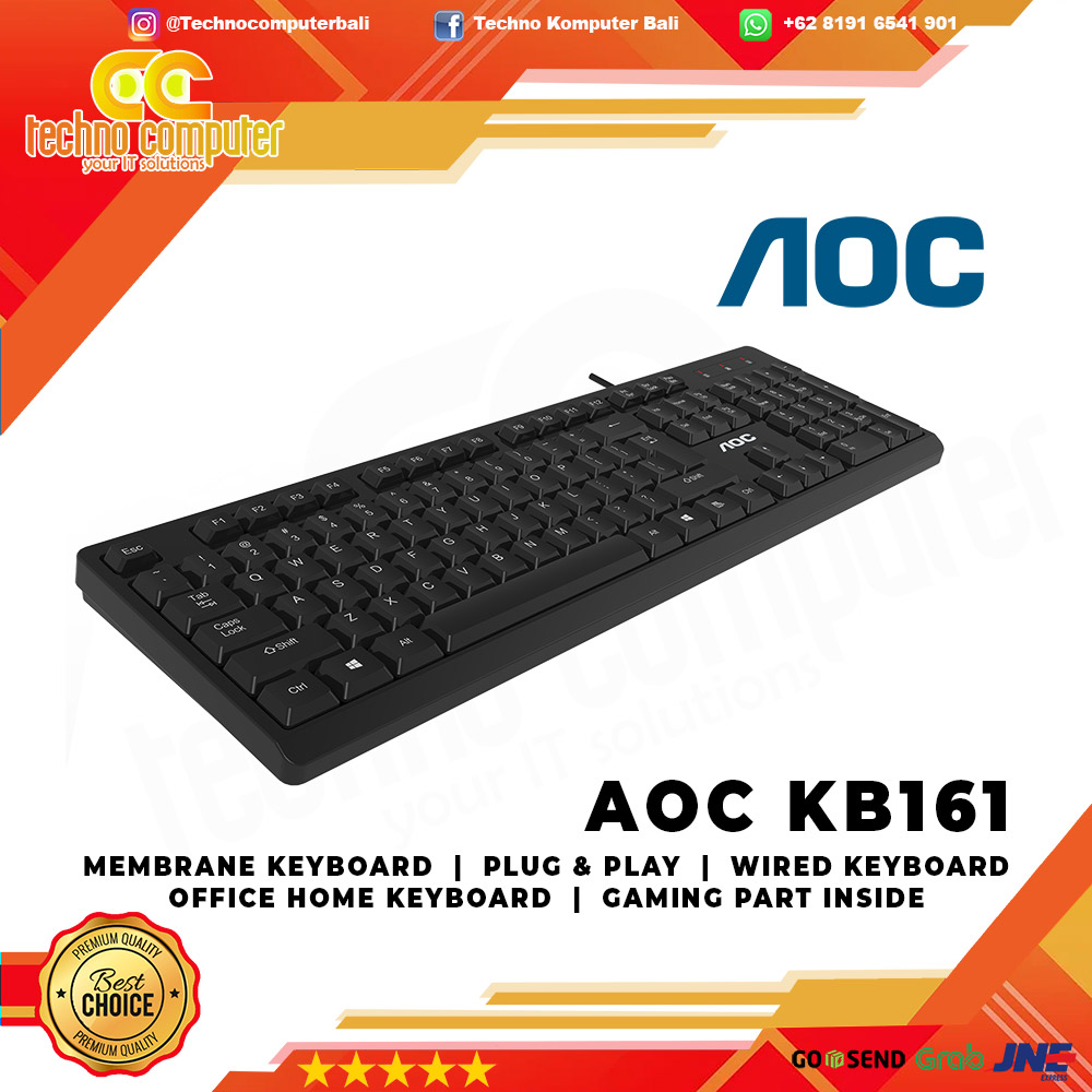 KEYBOARD USB AOC KB161