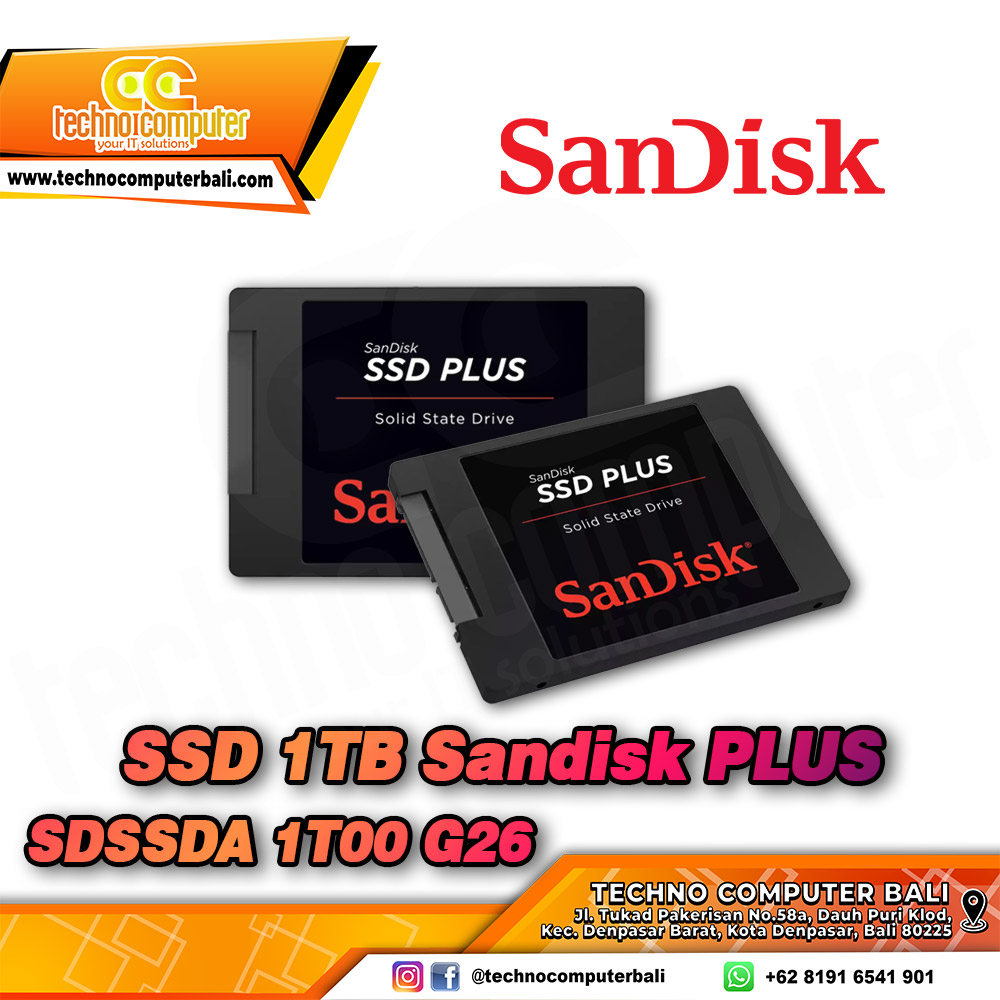SSD Sandisk PLUS SDSSDA 1T00 G26 SATA III 2.5 inch - 1TB