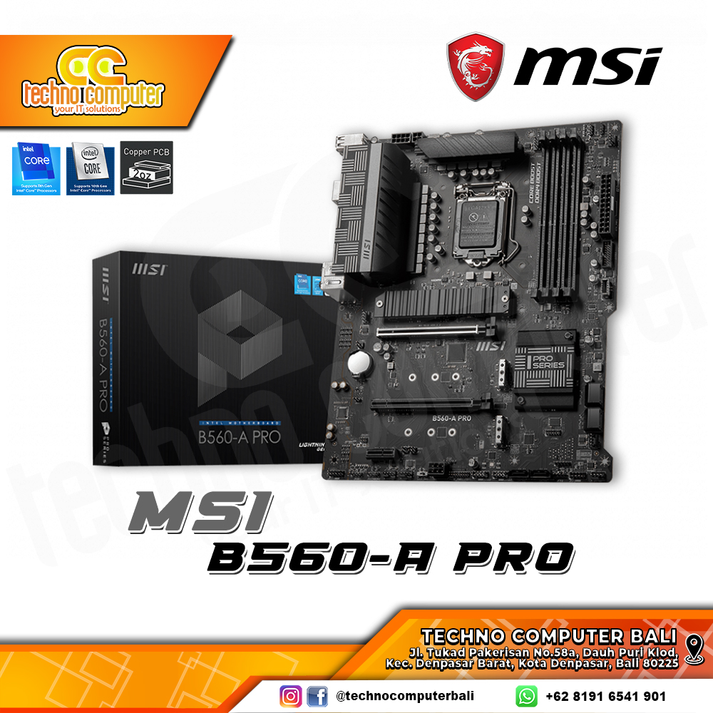 MSI B560M-A PRO - mATX, LGA1200, B560, DDR4