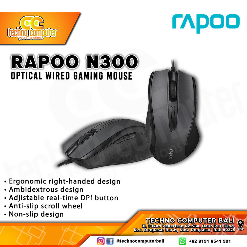 RAPOO N300 - Office Mouse