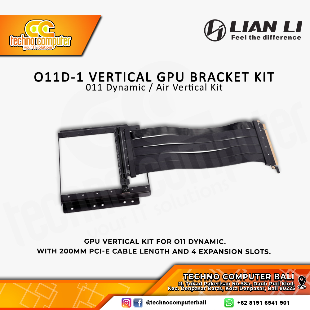 LIAN LI O11D-1X VERTICAL GPU BRACKET KIT (FOR O11 DYNAMIC & AIR)