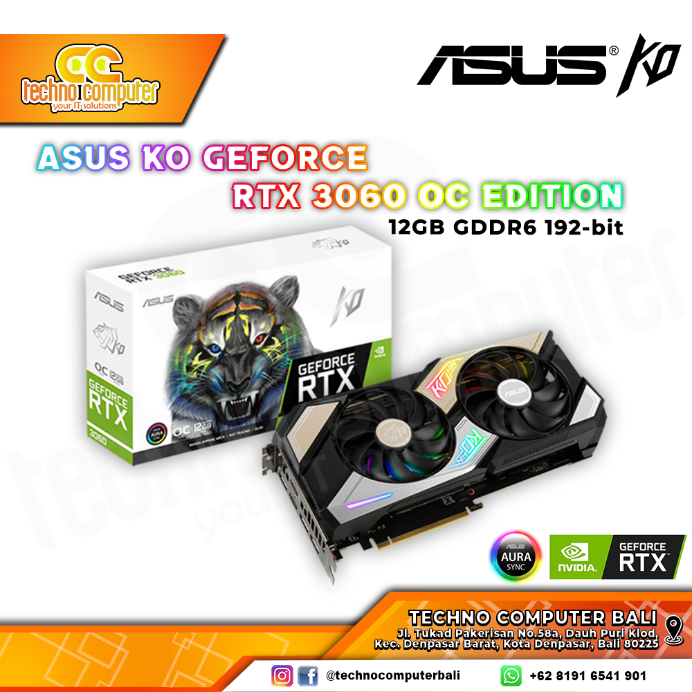 ASUS KO NVIDIA GeForce RTX 3060 OC Edition 12GB GDDR6