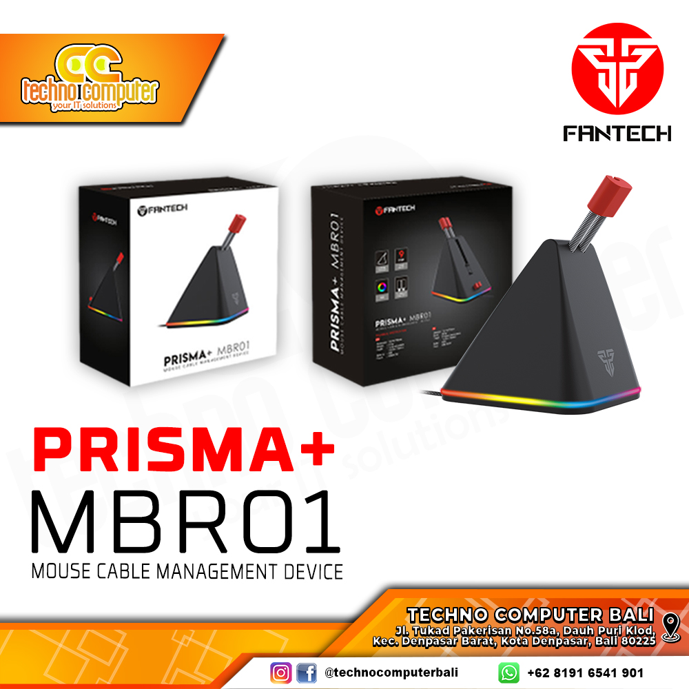 Fantech Prisma+ MBR01 Cord Clip RGB Mouse Bungee