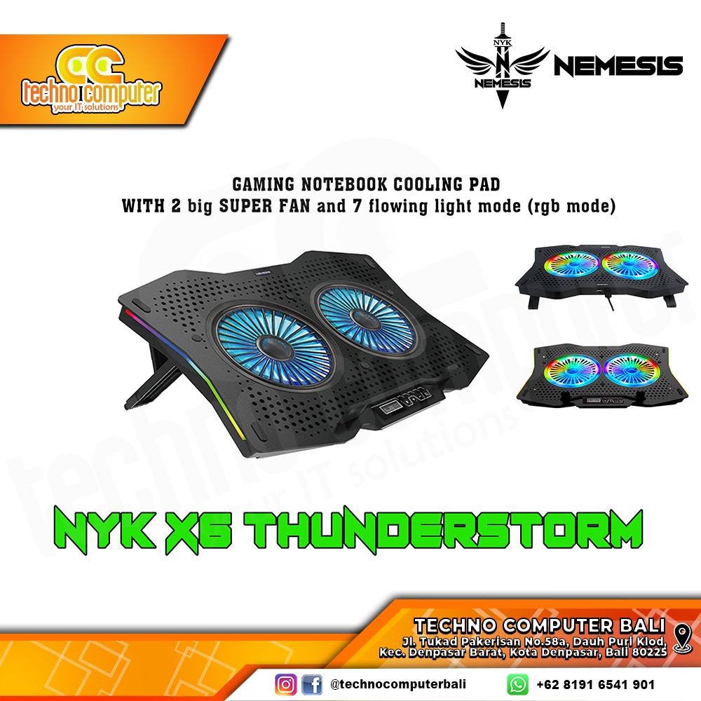 COOLINGPAD NYK X6 THUNDERSTORM Notebook CoolingPad Up to 17inch