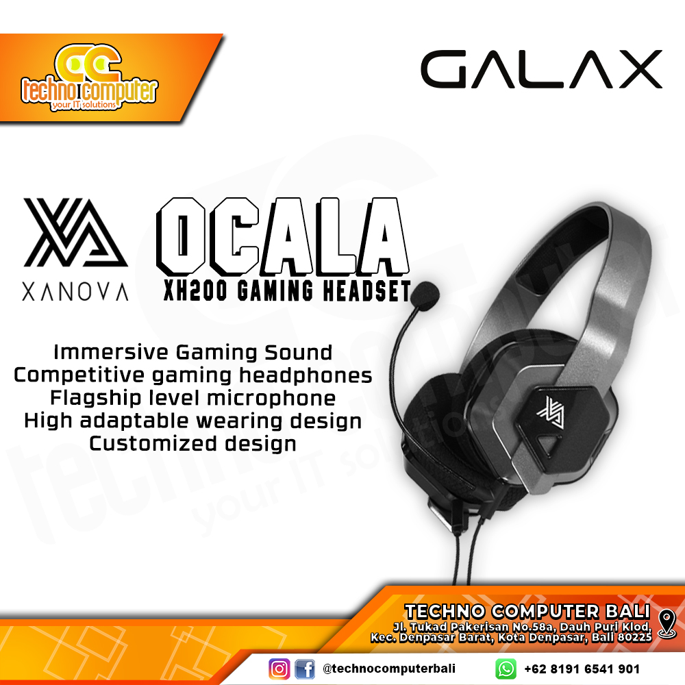 HEADSET GALAX XANOVA Ocala XH200 - Gaming Headset
