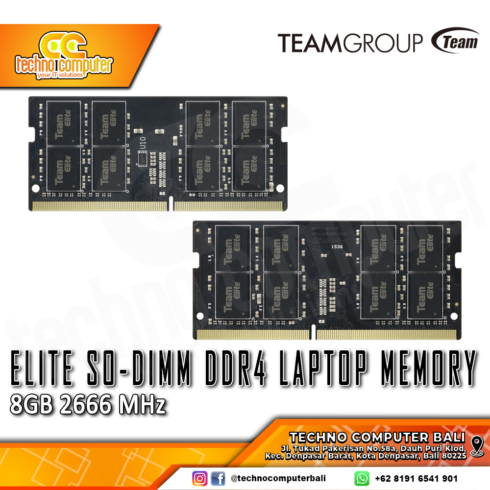 SODIMM DDR4 TEAM ELITE 8GB (1x8GB) Single 2666Mhz