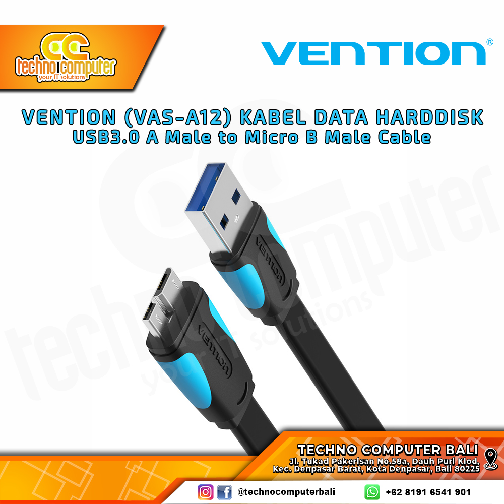 VENTION KABEL USB HARDISK - USB 3.0 to Micro B - VAS-A12 1.5 M