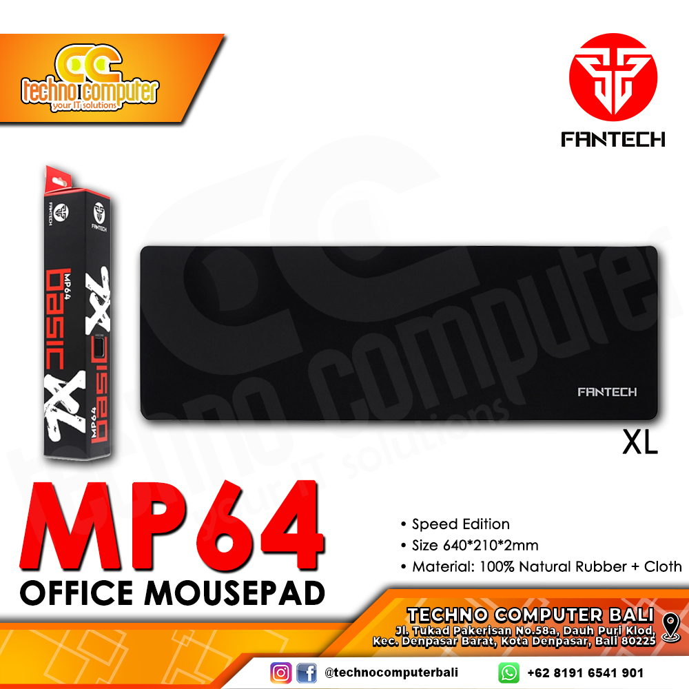 MOUSEPAD FANTECH MP64 XL BASIC (640 x 210 mm) - Gaming Mousepad