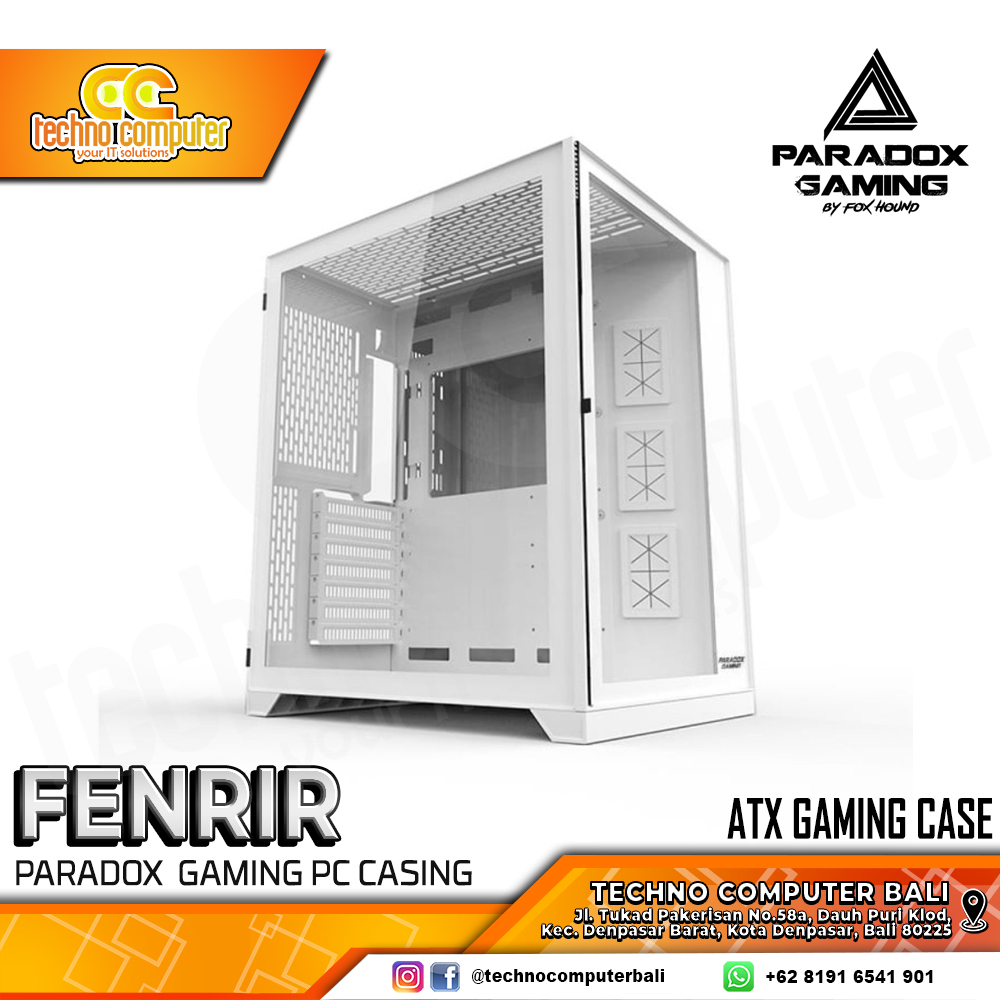 CASING PARADOX GAMING FENRIR - Mid Tower ATX Case Tempered Glass