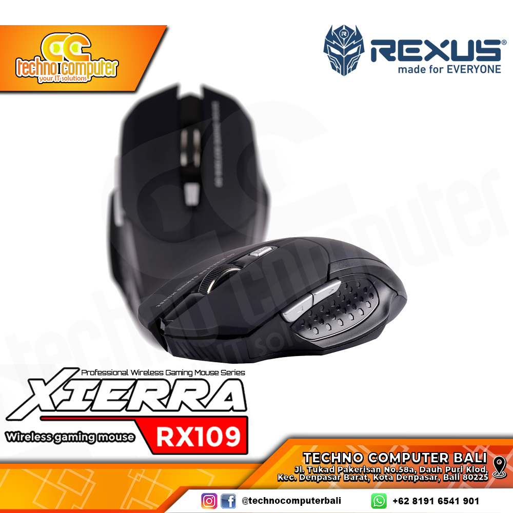 REXUS XIERRA RX-109 Wireless - Gaming Mouse Wireless
