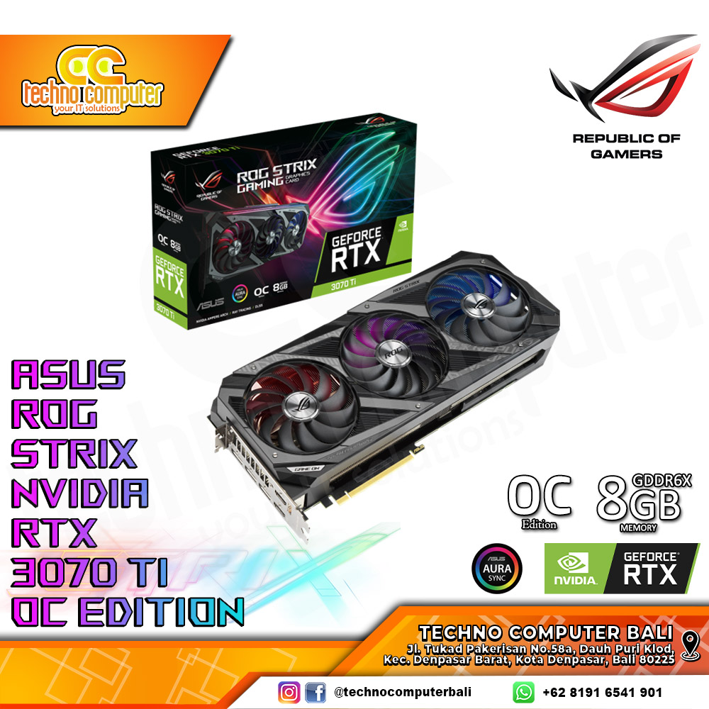 ASUS ROG STRIX NVIDIA GeForce RTX 3070 Ti OC Edition 8GB GDDR6X