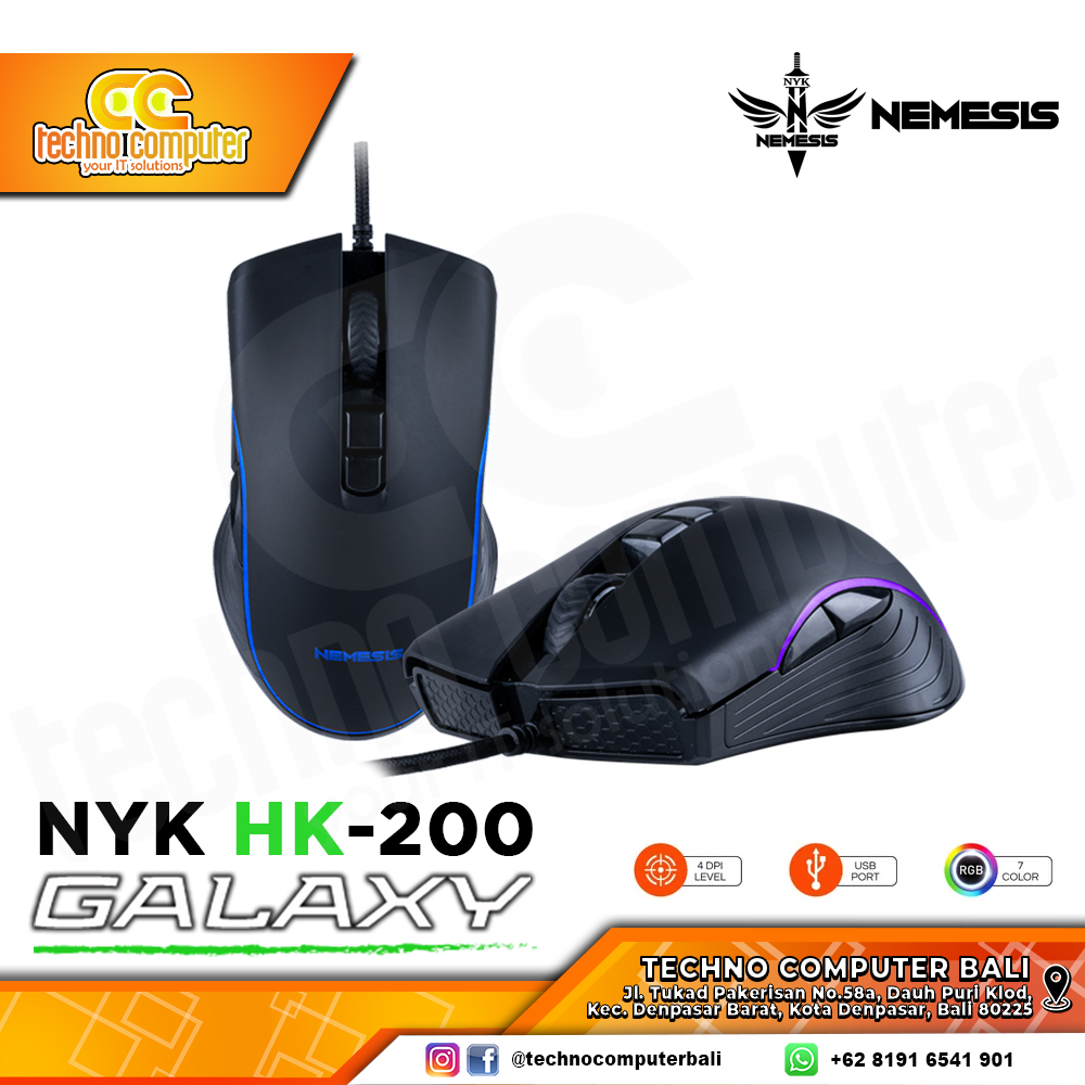 NYK Nemesis HK-200 Galaxy - Gaming Mouse