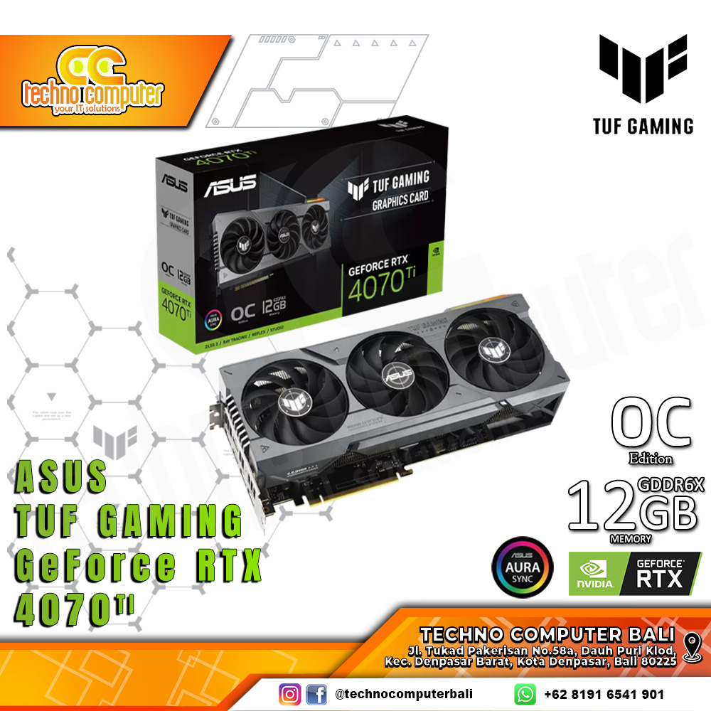 ASUS TUF GAMING NVIDIA GeForce RTX 4070 Ti OC Edition 12GB GDDR6X
