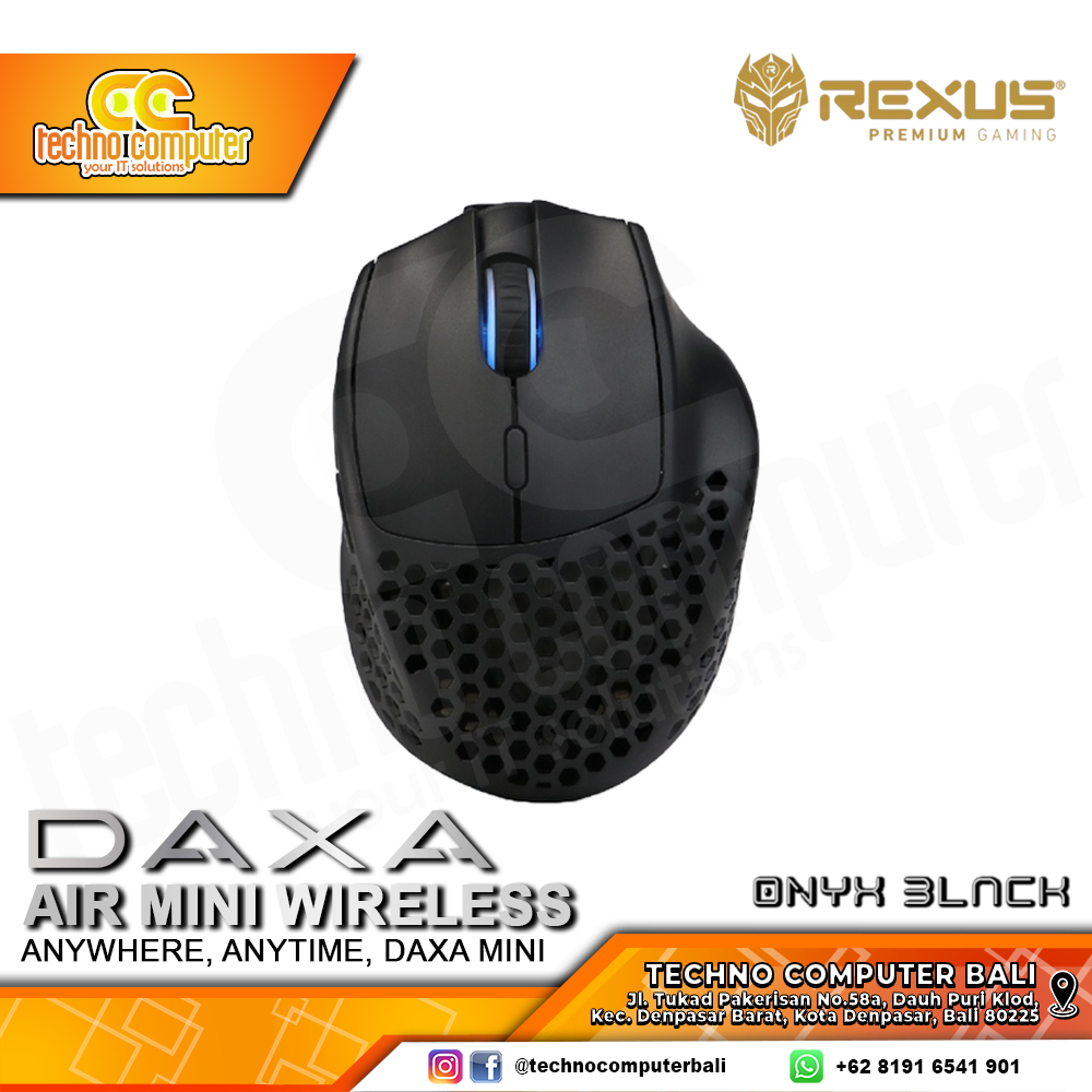 REXUS DAXA Air Mini Wireless Black - Gaming Mouse Wireless