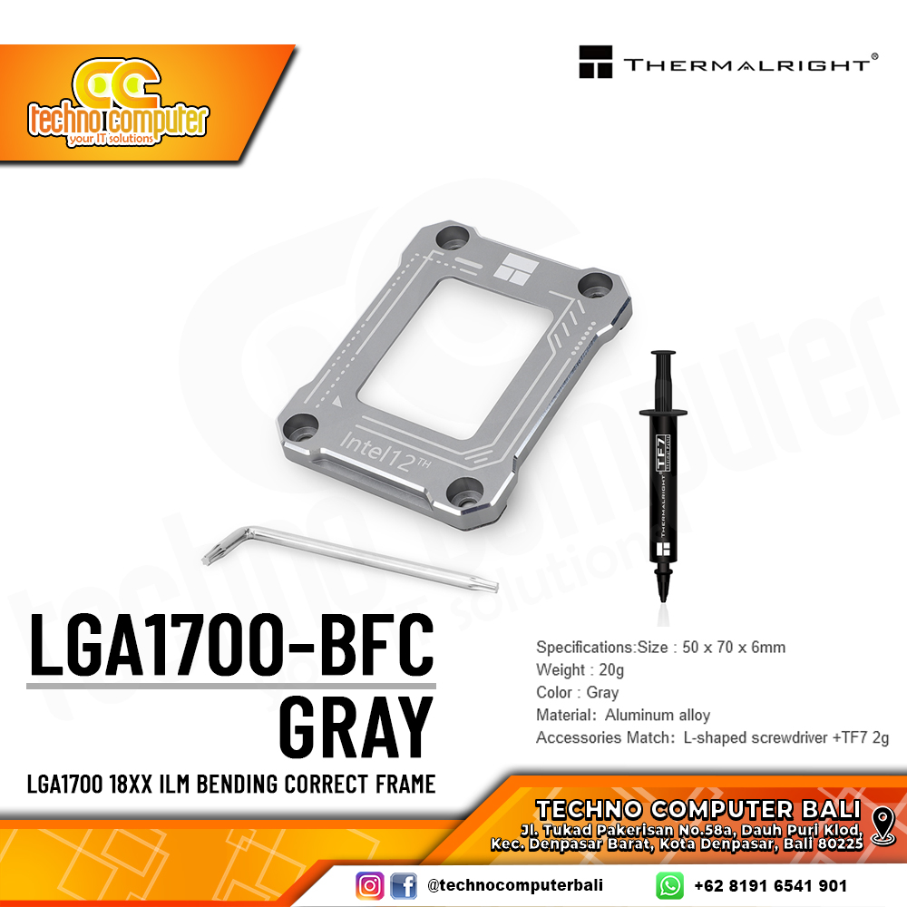 THERMALRIGHT LGA 17XX-BCF Gray 12th Gen CPU Bending Corrector Frame LGA1700