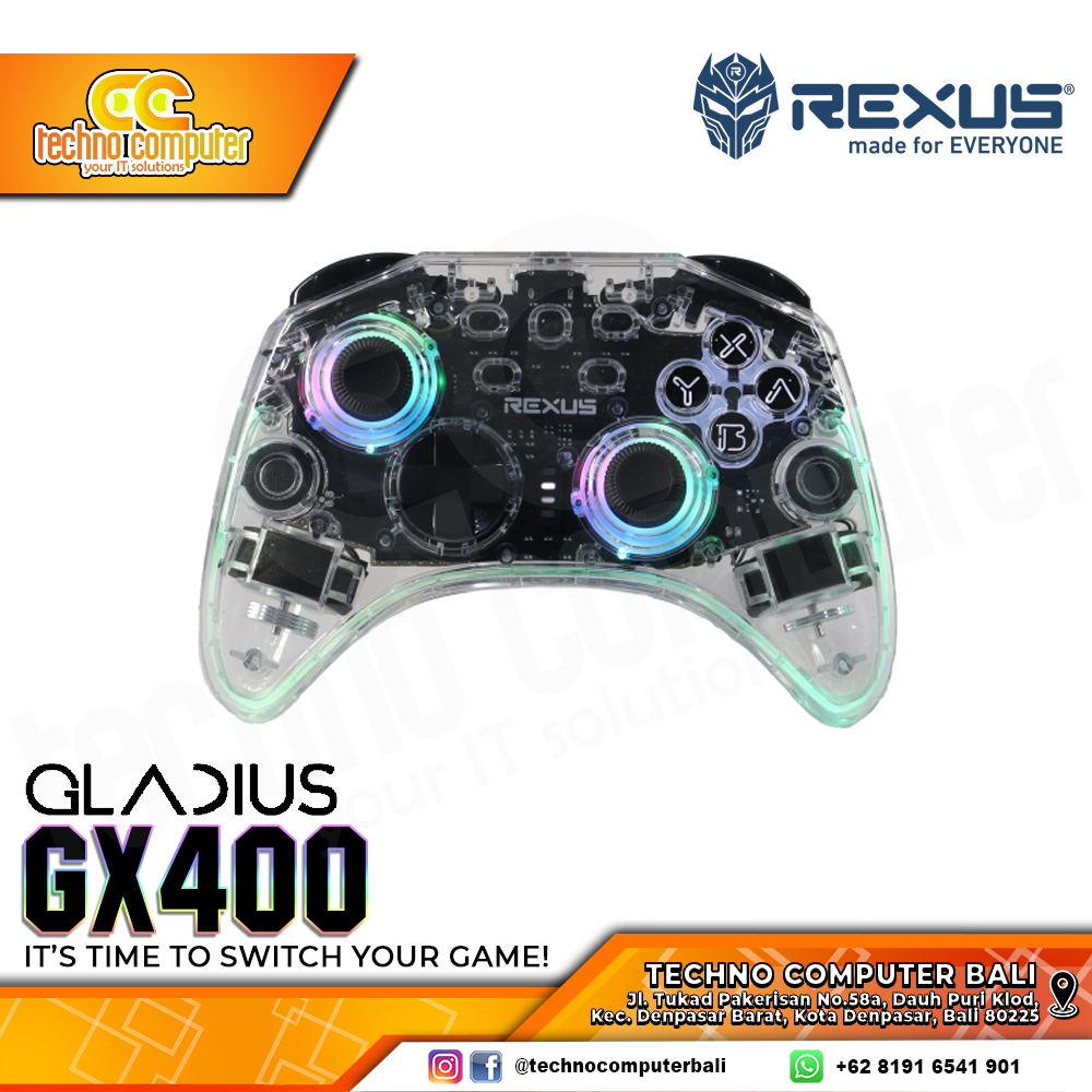 GAMEPAD WIRELESS REXUS GLADIUS GX400 Multi Platform Gamedpad
