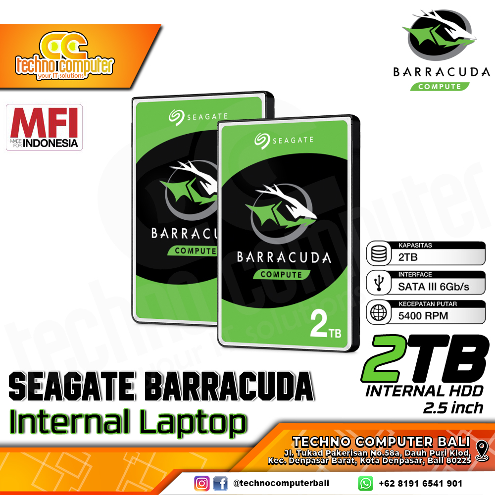 HDD INTERNAL LAPTOP 2.5 inch SEAGATE BARRACUDA 2TB