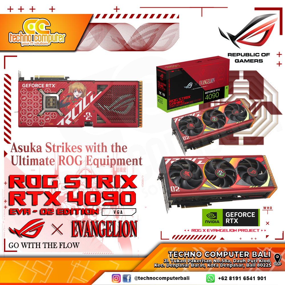 ASUS ROG STRIX NVIDIA GeForce RTX 4090 OC EVA-02 Edition 24GB GDDR6X