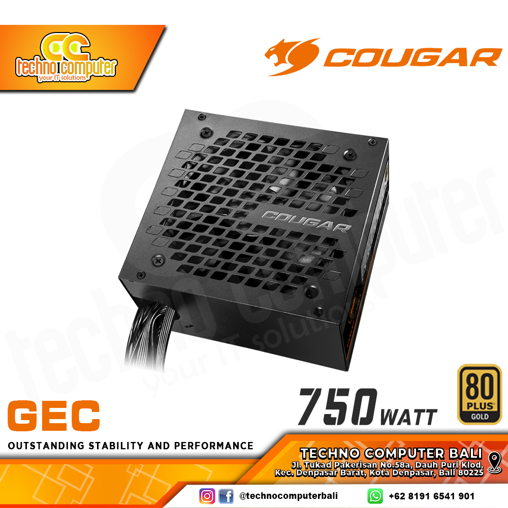 COUGAR GEC 750W 80+ Gold - Non Modular