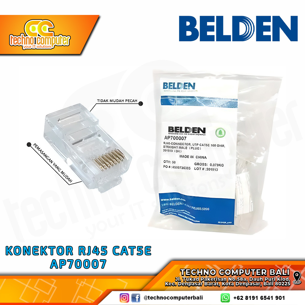 KONEKTOR RJ45 CAT5e BELDEN AP700007