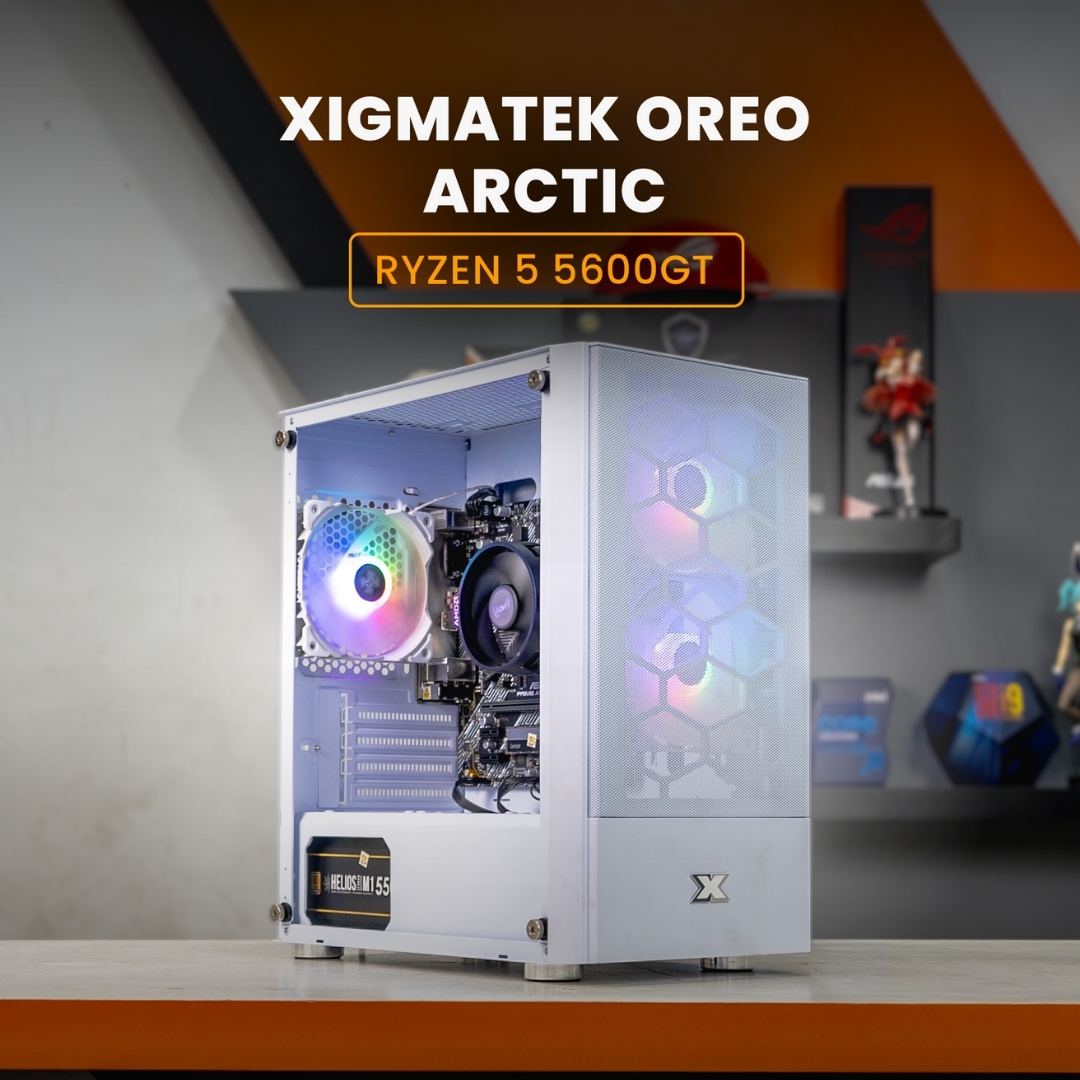 PC RAKITAN RYZEN 5 5600GT / XIGMATEK OREO Arctic White
