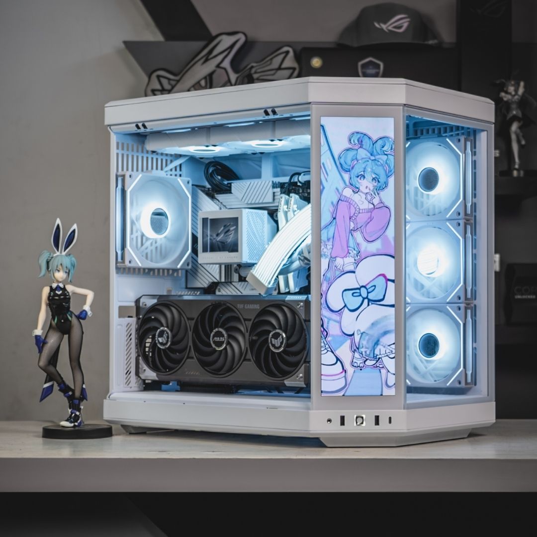 PC RAKITAN CORE I9-14900K / RTX 5070 TI / HYTE Y70 Touch Infinite Snow White