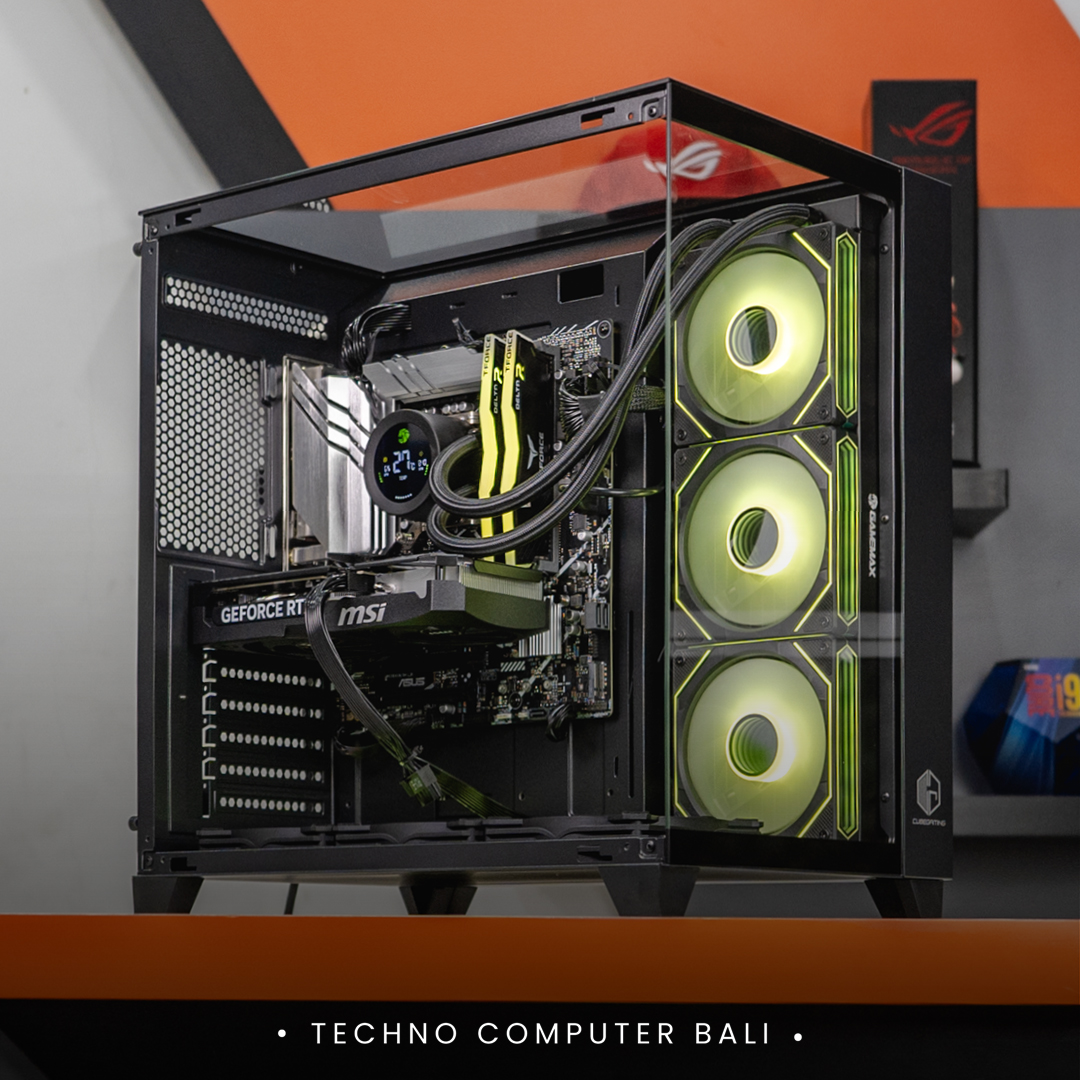 PC RAKITAN CORE I5-13400F / RTX 5060 TI / CUBE GAMING VAONT Black