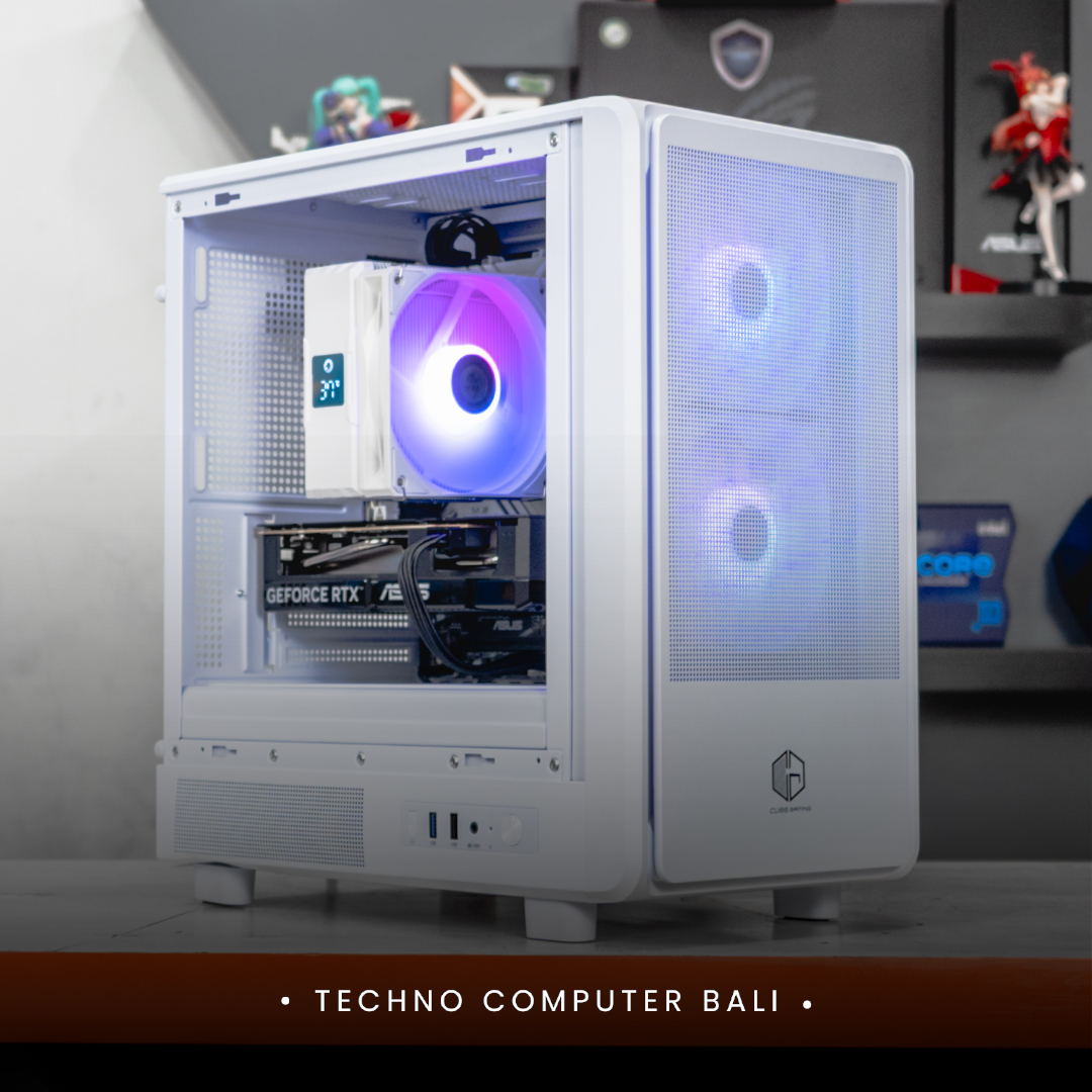 PC MULTIMEDIA & OFFICE / CORE I7-14700F / ASUS DUAL RTX 5060 / CUBE GAMING EPIOM Mesh White