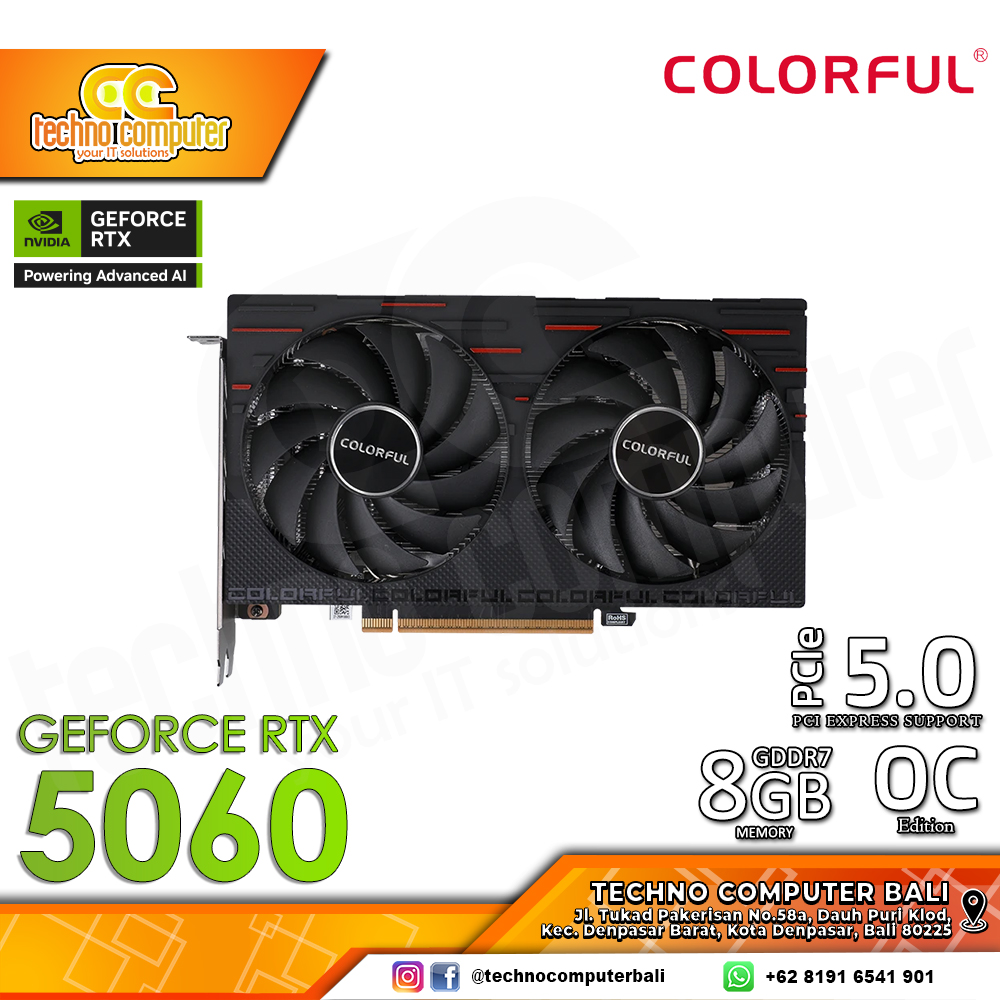 COLORFUL NVIDIA GeForce RTX 5060 Gaming DUO 8GB-V GDDR7