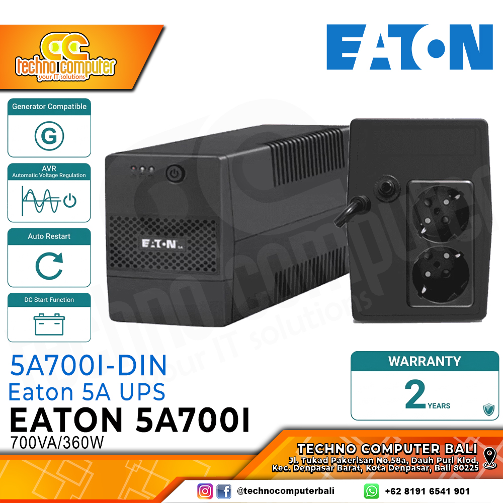 UPS EATON 5A Advantage Series 5A700I - 700VA/360W
