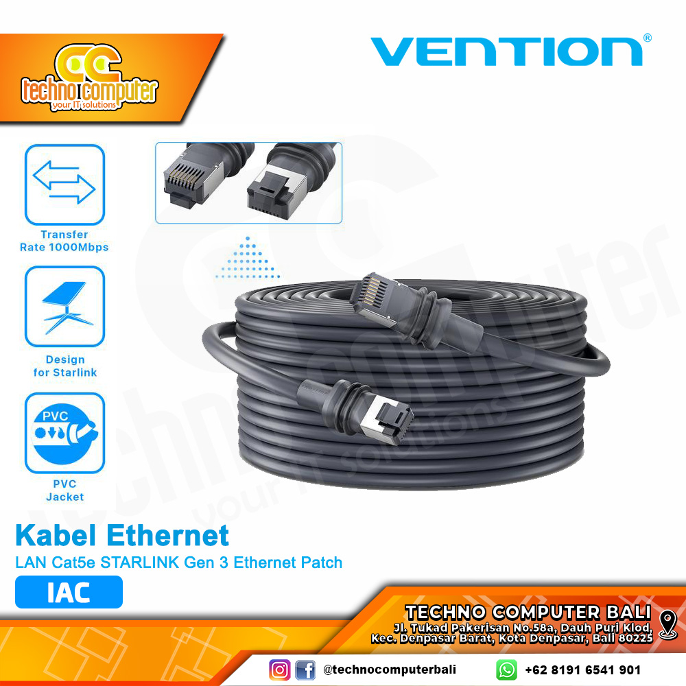 VENTION KABEL LAN Cat5e STARLINK Gen 3 Ethernet Patch - IAC 50M