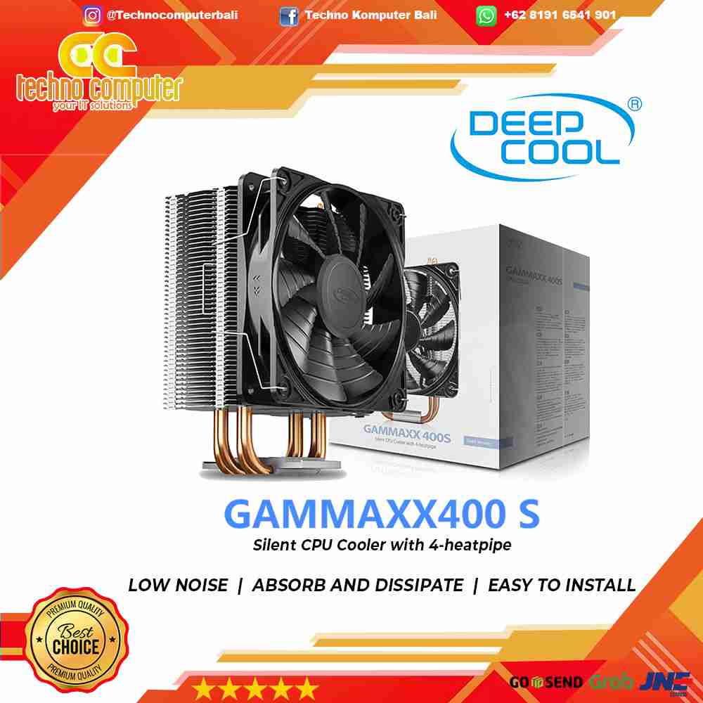 DEEPCOOL GAMMAXX 400S - CPU Cooler - 120mm Air Cooler