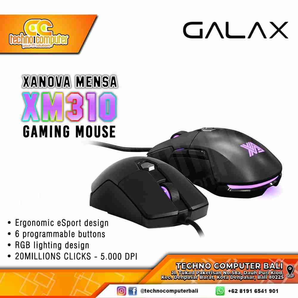 GALAX XANOVA MENSA XM310 RGB - Gaming Mouse