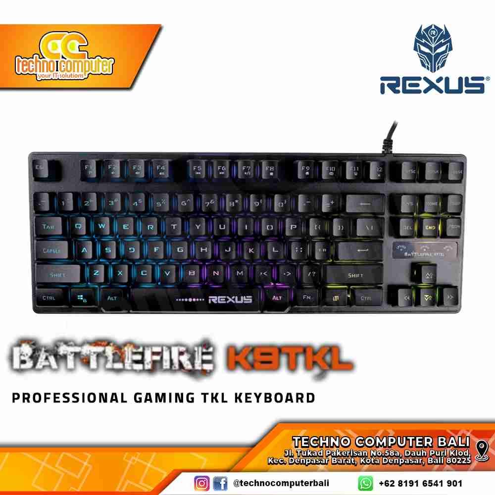 REXUS BATTLEFIRE RX-K9 TKL - Gaming Keyboard