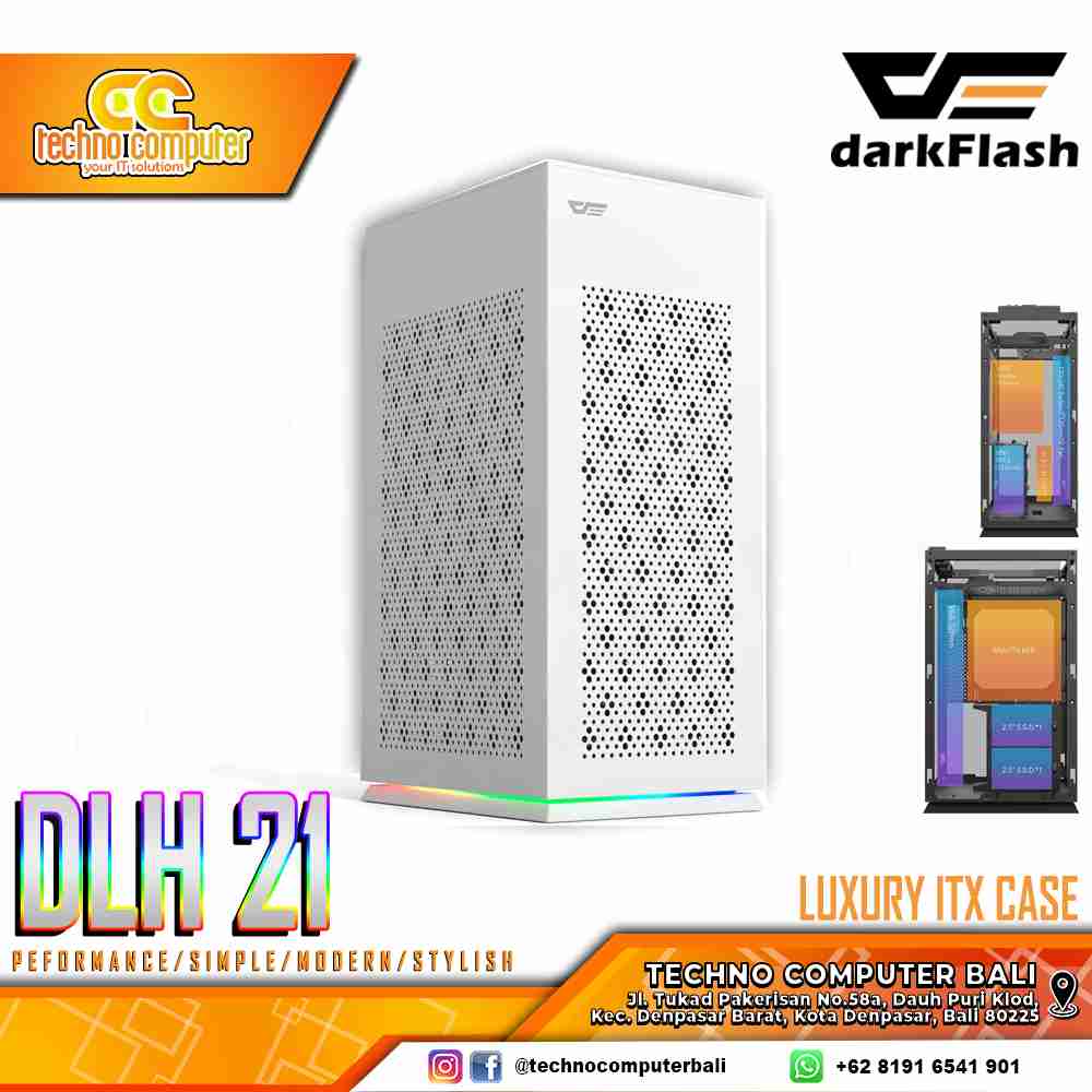 CASING DARKFLASH DLH21 - Luxury Mini ITX Gaming Case