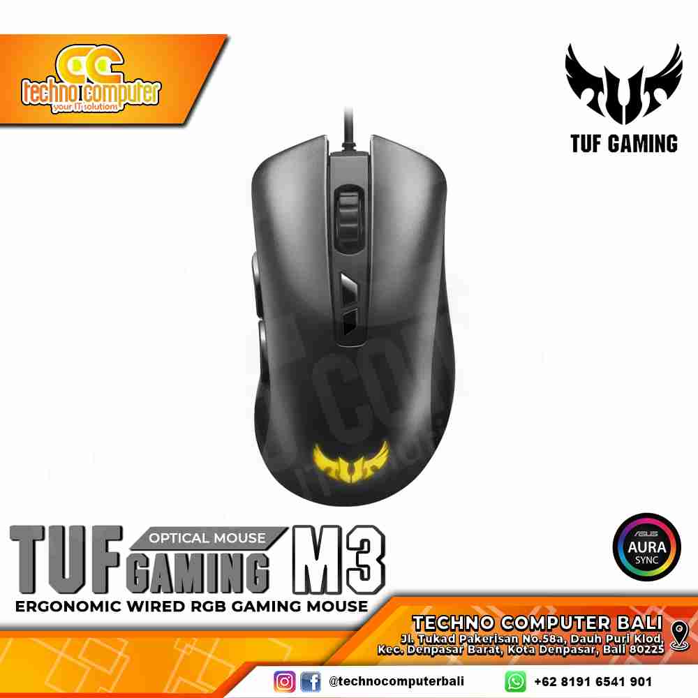 ASUS TUF Gaming M3 Ergonomic RGB - Gaming Mouse