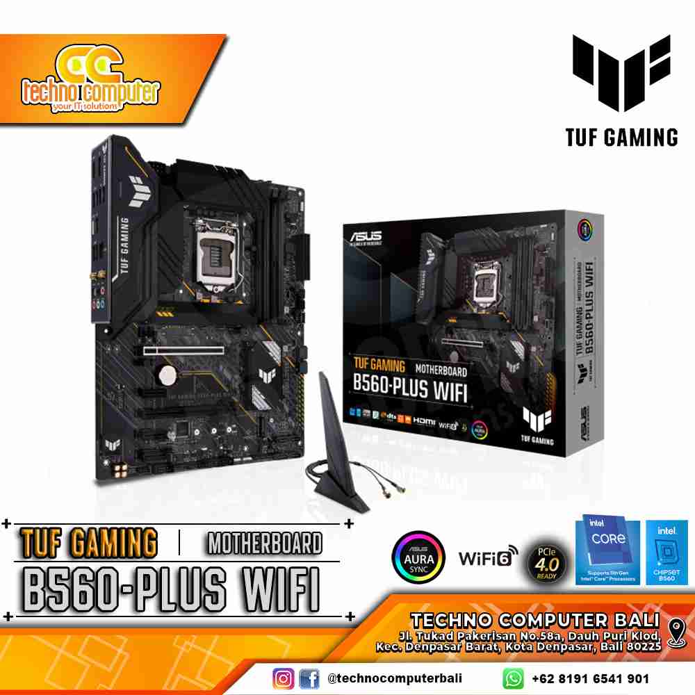 ASUS TUF GAMING B560-PLUS WIFI - ATX, LGA1200, B560, DDR4