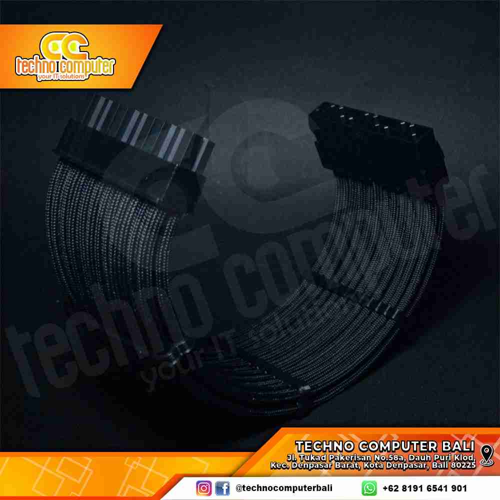 KABEL SLEEVE 8 PIN (6+2) GPU/PCIE CUSTOM - CLASSIC BLACK
