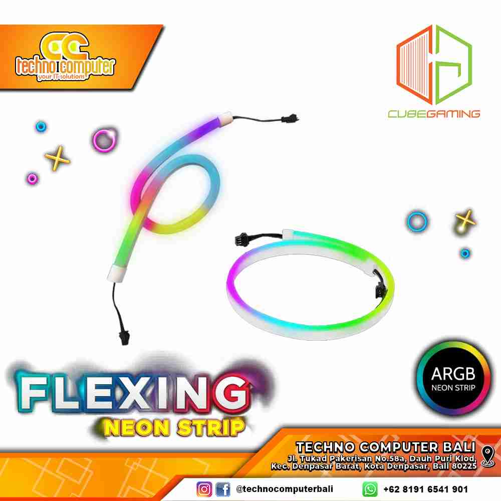 Cube Gaming Flexing Neon Strip