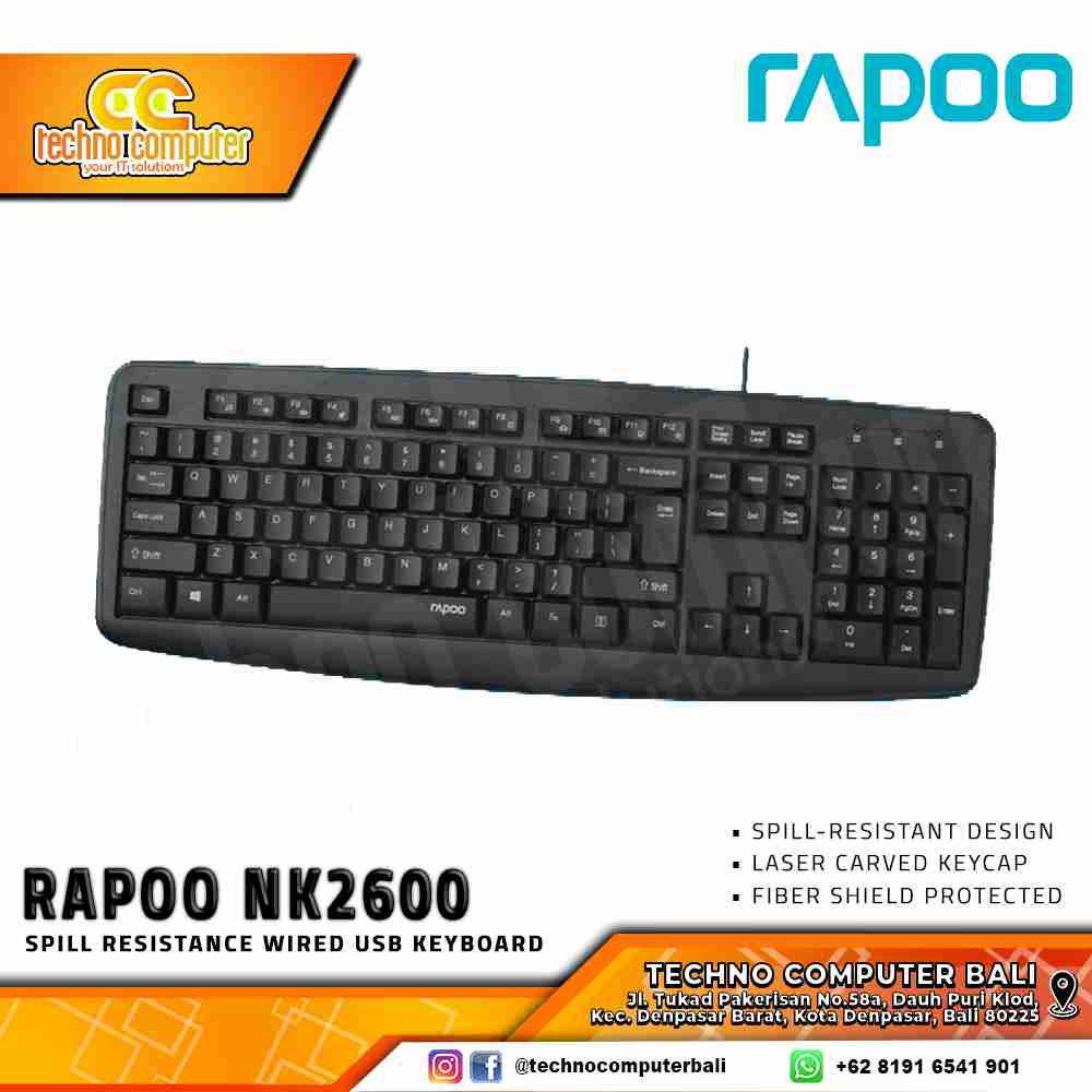 RAPOO NK2600 - Office Keyboard