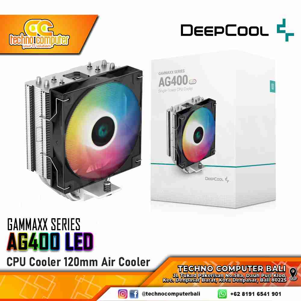 DEEPCOOL AG400 LED - CPU Cooler - 120mm Air Cooler