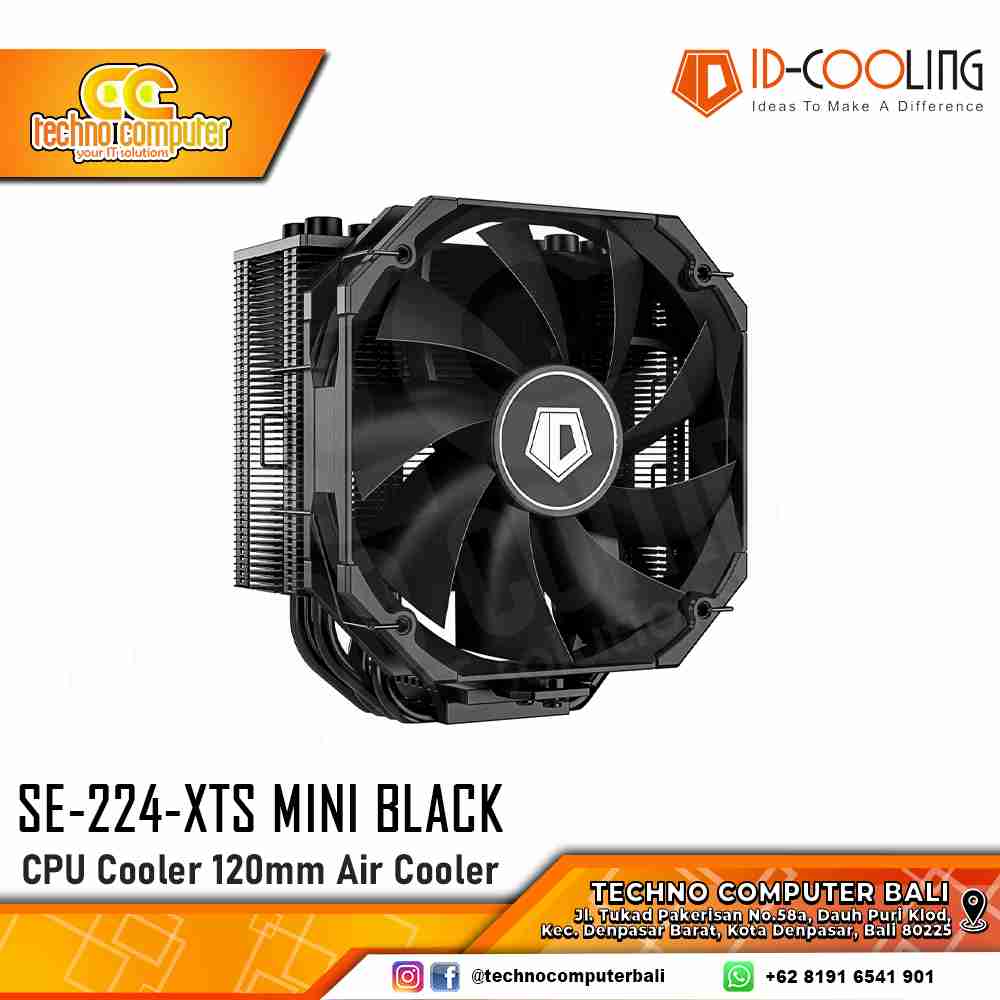 ID-COOLING SE-224-XTS Mini Black - CPU Cooler - 120mm Air Cooler