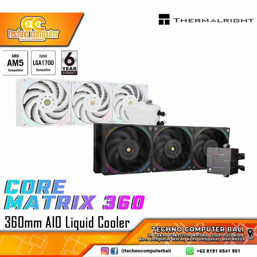 THERMALRIGHT CORE MATRIX 360 BLACK - CPU Cooler - 360mm AIO Liquid Cooler