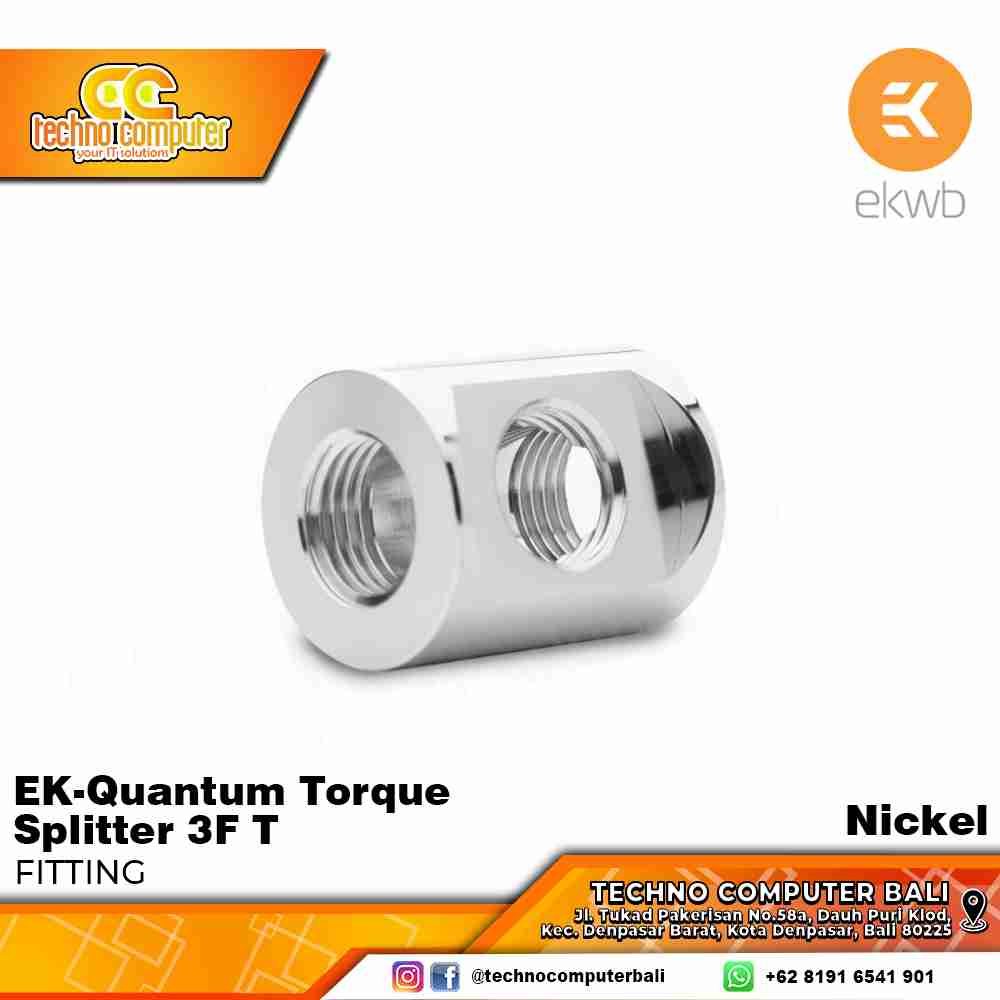 EKWB EK-Quantum Torque Splitter 3F T - Nickel