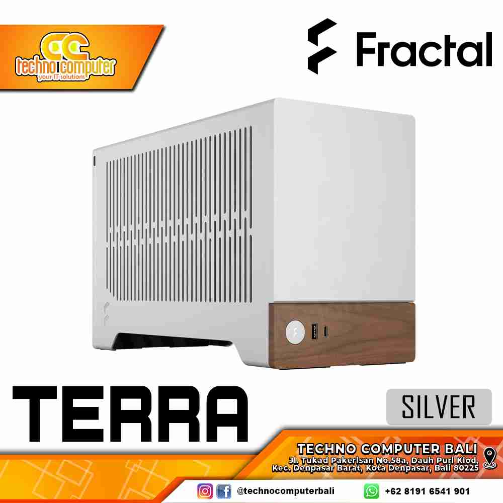 CASING FRACTAL Design TERRA Silver - Mini Tower mITX Case