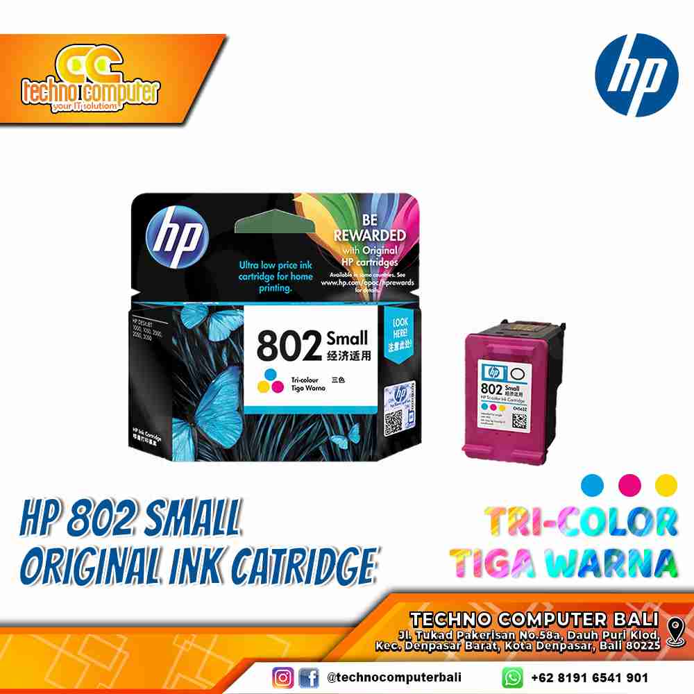 CARTRIDGE HP 802 COLOR Original Ink Cartridge