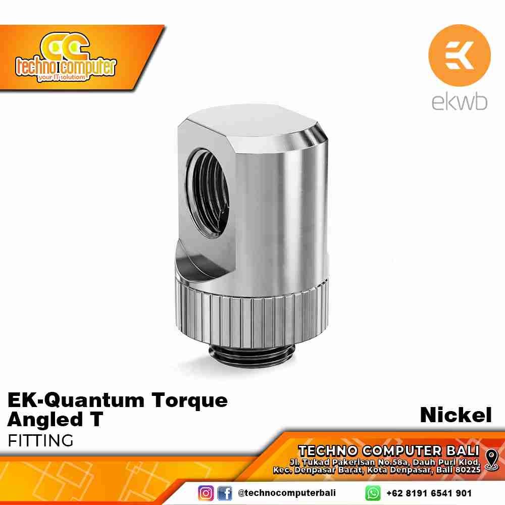 EKWB EK-Quantum Torque Angled T - Nickel