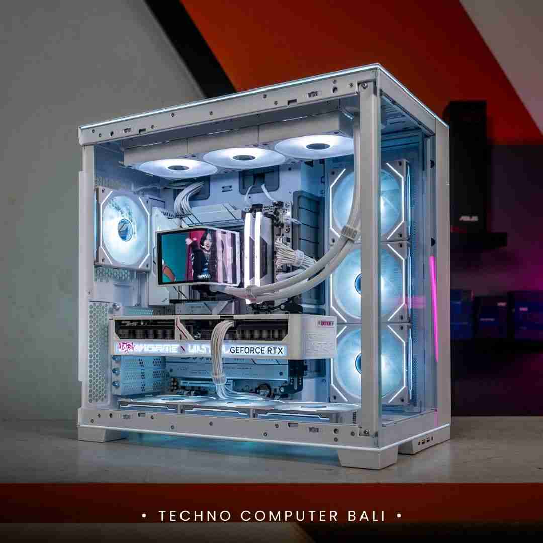 PC RAKITAN RYZEN 7 9800X3D / RTX 5080 White / LIAN LI O11 DYNAMIC EVO RGB White