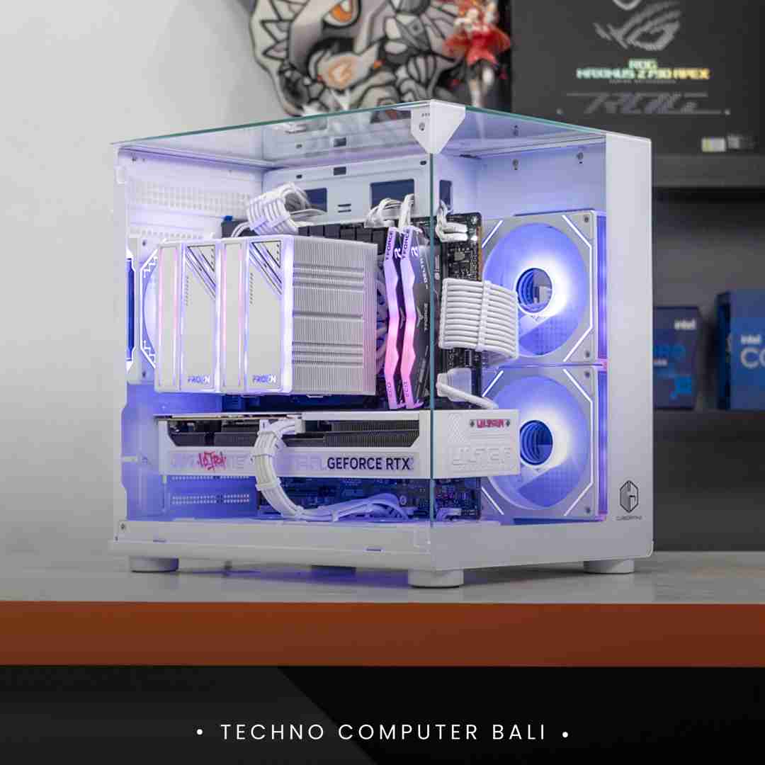 PC RAKITAN CORE I9-14900K / RTX 5060 White / CUBE GAMING CIELO V2 White